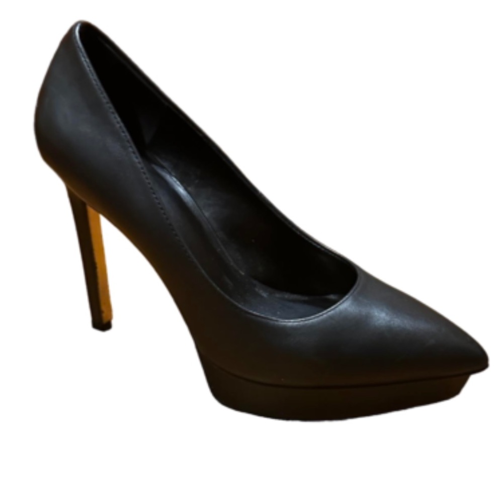 JLo Jennifer Lopez Flavoria Black Platform Stiletto 4.5 inch Heel Size 9.5/10